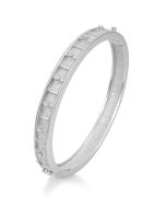 Breuning Rhodium Plated Bangle Bracelet 52/00371