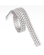 Piero Milano 18 K White Gold Diamond Bracelet 40020346