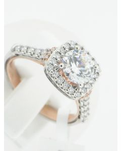 VERRAGIO RENAISSANCE V-908CU7-TT ENGAGEMENT RING