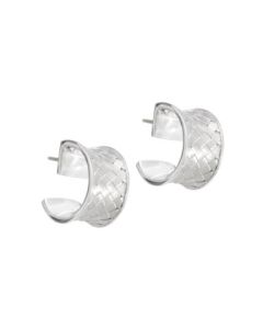 Thistle & Bee Closed Weave  Hoop Earrings  103-1445