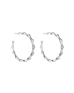 Thistle & Bee Bamboo XL Slender Hoop Earrings  14k posts.103-1464