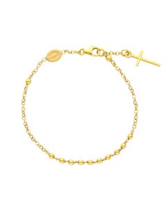 18K Gold Rosary Bracelet with Miraculous Medal 44815137