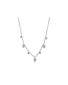 Charles Garnier Sterling Silver Rhodium Plated Necklace 59095551