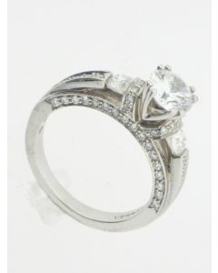 VERRAGIO CLASSIC ENG-0280 PLATINUM ENGAGEMENT RING