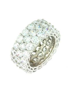 18 K White Gold Anniversary Ring 25814689