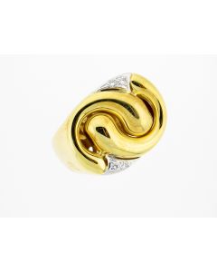 Piero Milano 18 K Gold Diamond Ring 25820122