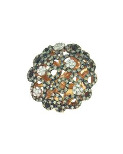 18 K Rose Gold Champagne Diamonds Ring 25858074