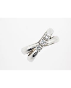 Trilogy X Diamond Ring, 18K, 25861221