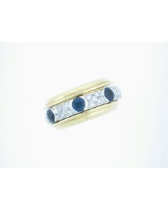 Interchangeable Centre 18K gold Rings