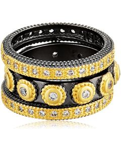 Freida Rothman Studded Triple Stack Ring YRZR0936B-1-5