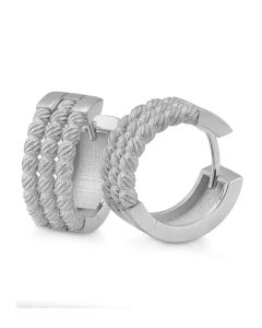 Breuning Rhodium Plated Silver  Earrings 06/30008