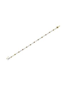 18 K Two-Tone Gold Diamond and Rubies Piero Milano Bracelet 40020180