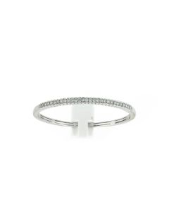 18 K White Gold Diamond Bangle Bracelet 40023520
