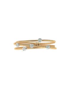18 K Rose Gold Diamond Bangle Bracelet 40030442