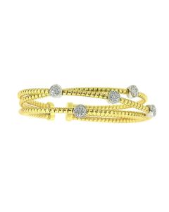 18 K Gold  Diamond Bangle Bracelet 40030454