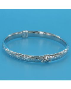 Dobbs Criss Cross Diamond Cut Bangle Bracelet 49055416 