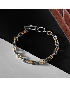 Freida Rothman Alternating Chain Link Bracelet YRZ070421B 