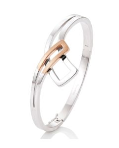 Breuning Two-Tone Silver Bangle Bracelet 49094403