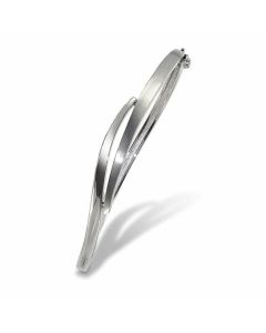 Breuning Rhodium Plated Bangle bracelet 54/00654