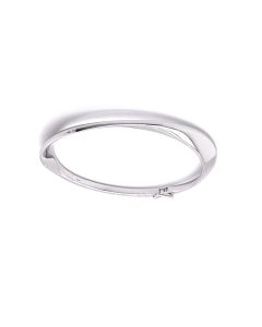 Breuning Rhodium Plated Bangle Bracelet 54/08058
