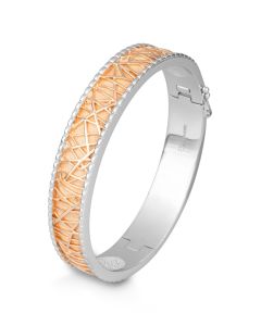 Breuning Rhodium Plated Bangle Bracelet 54/00969