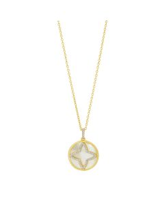 Freida Rothman Coastal Clover Pendant Necklace BCPYZMPN13-16E