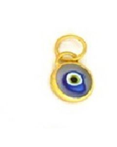 Kurtulan 24K Gold 8mm Transparent Evil Eye