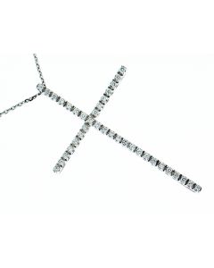 18 K White Gold  Exclusive Diamond Cross 65810004