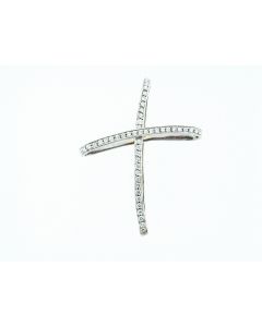 18 K White Gold Piero Milano Exclusive  Diamond Cross 65884024