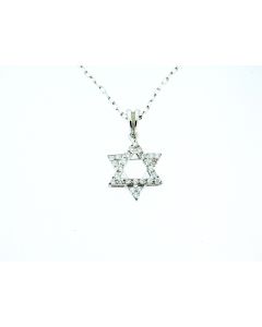 18K GOLD DIAMOND STAR OF DAVID 65884031