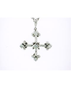 Eli's Jewels Exclusive Etruscan Aegean Collection  Silver And 18K Gold  Cross 69034613 