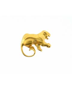 18K Gold Charles Garnier Paris  Lion pin  