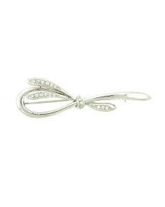 18K Gold Elegant Tie Bow Brooch