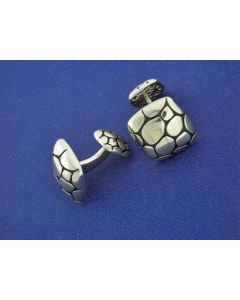 SILVER COBBLESTONES CUFFLINKS