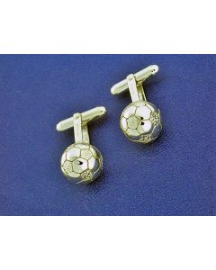 THISTLE & BEE EXCLUSIVE SILVER SOCCER BALL CUFFLINKS