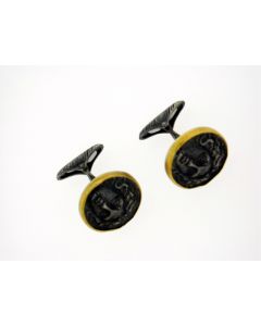 KURTULAN 24K GOLD & SILVER CUFFLINKS  