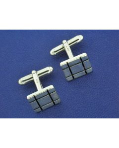 SILVER SQUARE CUFFLINKS 73073968