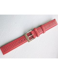 Mondaine 16 mm Red Genuine Leather band with holes 94424356