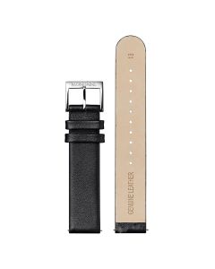 Mondaine 18 mm XL Black Genuine Leather Band FE3118.20