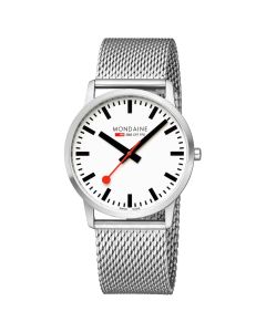 MONDAINE SIMPLY ELEGANT , 41 MM, STAINLESS STEEL WATCH A638.30350.16SBZ