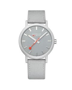 Mondaine Classic 40mm Good Gray Dial, Good Gray Bracelet A660.30360.80SBH