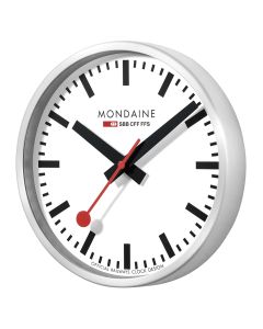 MONDAINE WALL CLOCK  WITH SWEEPING SECOND HAND 25 CM A990.CLOCK.16SBB