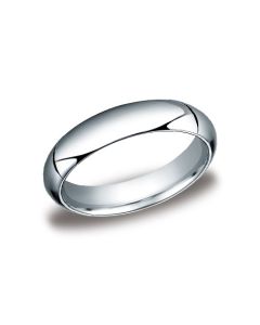 BENCHMARK LCF150PT COMFORT FIT PLATINUM 5.00 MM WEDDING BAND SIZE 10