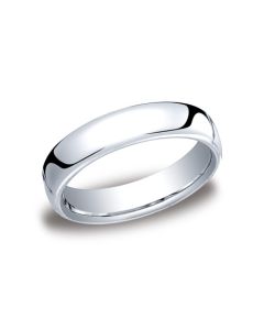BENCHMARK EUCF15518KW COMFORT FIT 5.50 MM 18 K WHITE GOLD SZ 10.50