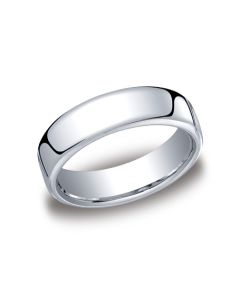 BENCHMARK EUCF16518KW  EUROPEAN COMFORT FIT 6.50 MM 18 K WHITE GOLD SZ 11