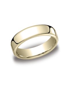 BENCHMARK EUCF16518KY EURo COMFORT FIT18 K GOLD 6.50 MM 