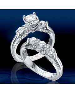 VERRAGIO EURO-8015 PLATINUM ENGAGEMENT RING 