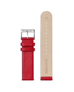 Mondaine 20mm Red Genuine Leather Watch Band FEM.16220.30Q.4