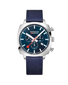 MONDAINE GRAND CUSHION OCEAN BLUE, 41 MM MSL.41440.LD.SET
