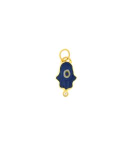Kurtulan 24K Gold Evil Eye Ghamsa Pendant